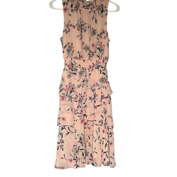 Eliza J Dresses & Skirts - Eliza J Floral Midi Dress - Pink and Green